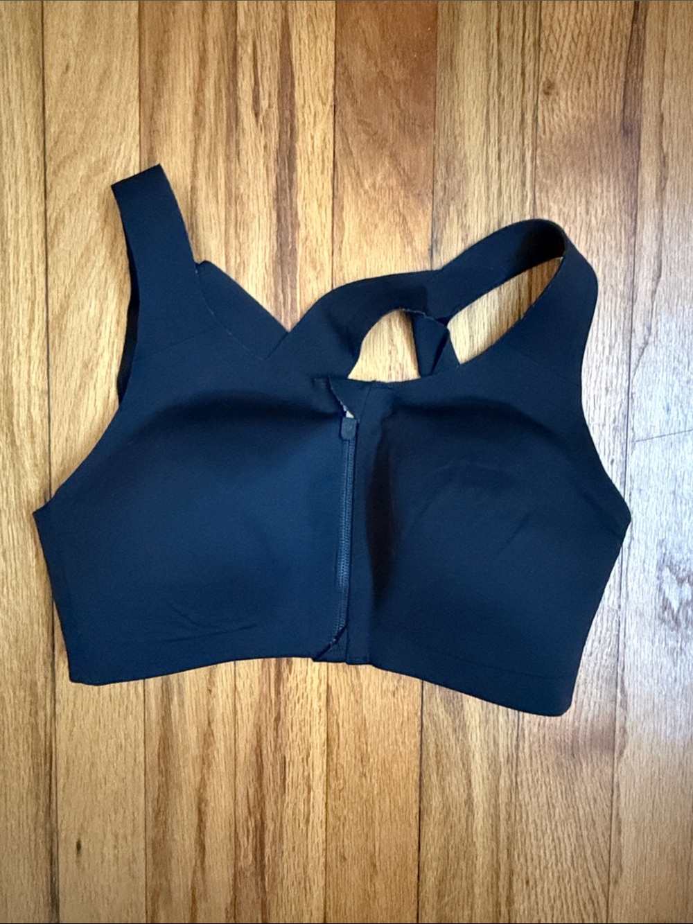 lululemon athletica Black Enlite Front-Zip High-Support Sports Bra